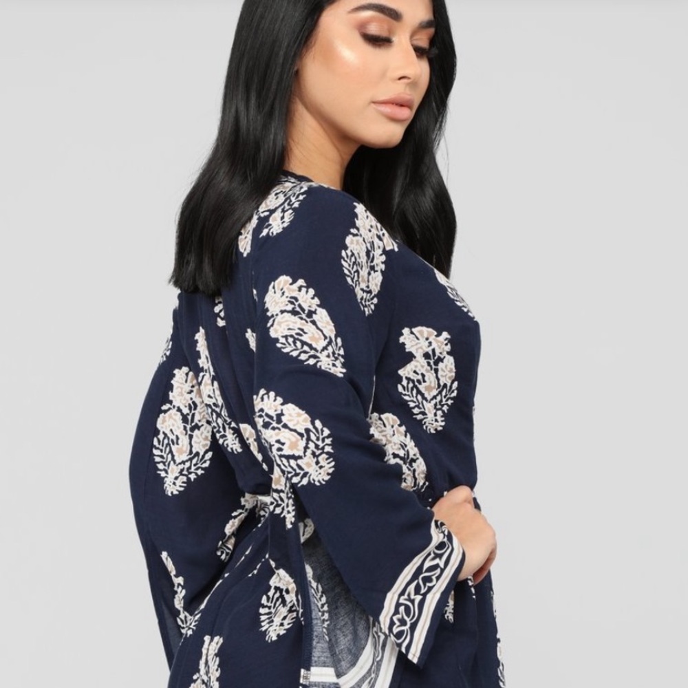 FashioNova Abby Romper - Navy - Picture 5 of 6